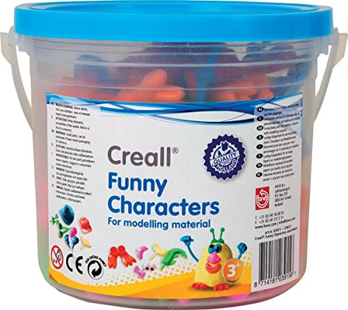 Creall Lustige Charaktere Set für Modelliermaterial, sortierte Havo-Charaktere für Tonpuppen, ab 4 Jahren