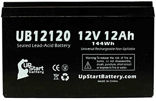 Replacement for APC SMART-UPS 1000 SU1000INET Battery - Compatible UB12120 Universal Sealed Lead Acid Battery (12V 12Ah 12000mAh F1 Terminal AGM SLA) - Includes TWO F1 to F2 Terminal Adapters