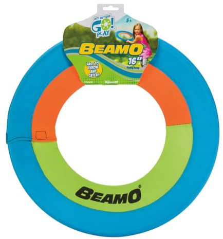 Toysmith Mini Beamo 16 Flying Hoop - Soft Catch Flying Disk - Color may vary