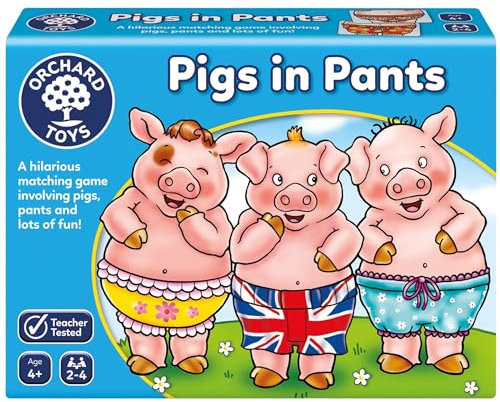 Orchard Toys Pigs in Pants Game, Matching Game for Kids, Age 4+, Educational Games and Toys.