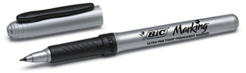 BIC CD-/DVD-Marker Marking Ultra Fine, permanent, schwarz, Sie erhalten 1 Packung