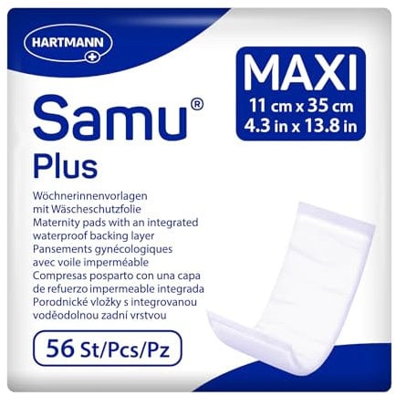 Samu Maxi PLUS Wöchnerinnen-Vorlagen Wochenbettbinden Einlagen 1x56 Stück