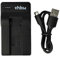vhbw Chargeur USB de Batterie Compatible avec Fujifilm NP-80, NP-80e, NP-100 Batterie Appareil Photo Digital, DSLR, Action cam