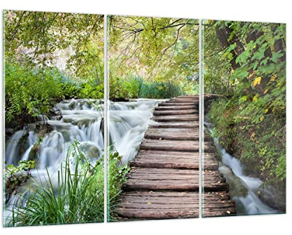 ARTTOR Glasbild 165x110cm Wandbild Glasdruck Landschaften Wald - 0355