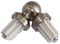 BASIT Eckverbinder Winkelverbinder f. Gardinenstangen Edelstahl Look Rohr 19mm W19