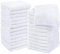 Utopia Towels - Cotton Washcloths Set - 30 x 30 cm, White - 100% Ring Spun Cotton, Premium Quality Flannel Face Cloths, Highly Absorbent and Soft Feel Fingertip Towels (24-Pack, White)
