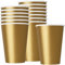 Unique Party - 33246 - Paquet de 14 Gobelets en Carton - 270 ml - Or