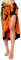 Ciffre Sarong Pareo Wickelrock Dhoti Lunghi Tuch Strandtuch Orange Schwarz Gecko Schal