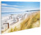 islandburner Bild Bilder auf Leinwand Strandkorb Strand Meer 1p Urlaubsfeeling XXL Poster Leinwandbild Wandbild Dekoartikel Wohnzimmer Marke