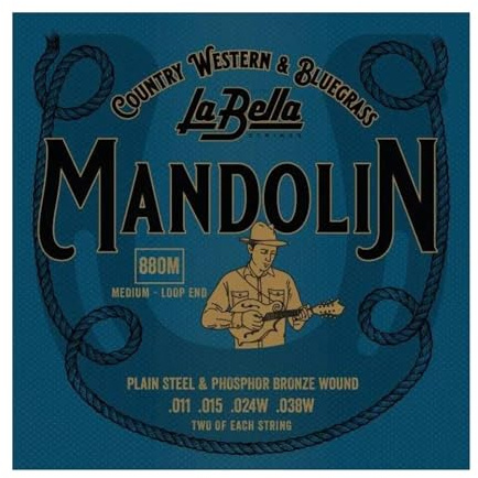 La Bella 880M Medium - Loop-ends Mandolin String 11-38