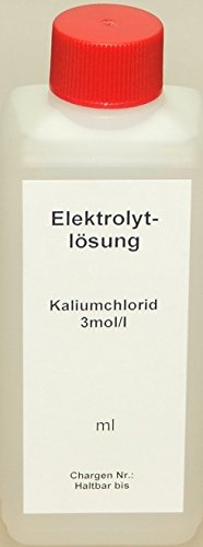 Lasama KCL Kaliumchlorid 3mol/l 500 ml Aufbewahrungslösung Elektrolytlösung Pufferlösung Eichlösung Kalibrierlösung