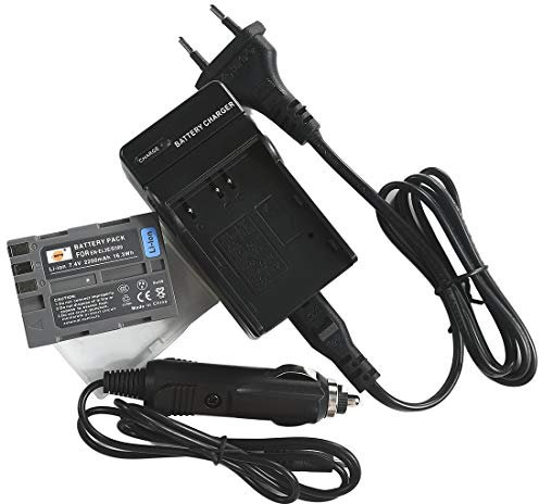 DSTE® Ersatz Batterie und DC11E Reise Ladegerät Compatible für Nikon EN-EL3E D30 D50 D70 D70S D80 D90 D100 D200 D300 D300S DSLR D700 Digital SLR Kamera