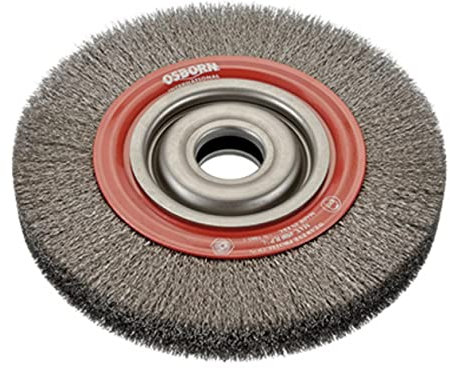 Osborn 9902576193 - Cepillo circular acero de alambre ondulado con agujero multieje y filamento de Ø 0.20 mm (250x28x47)