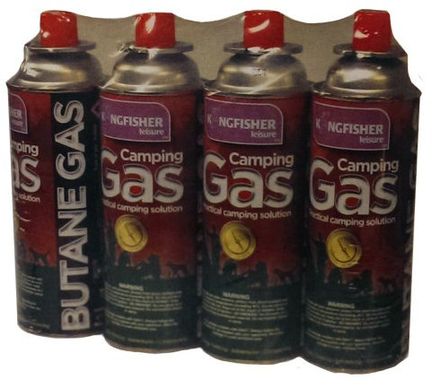 Kingfisher OLGAS Butane Camping Gas Canister 227g Pack-4