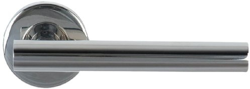 Merriway BH00384 Banbury-Stil polierte Edelstahl-Türgriffe, Weiß