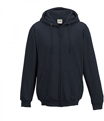 AWDis Just Hoods Men's Zoodie Hoodie, Oxford Navy, X-Large