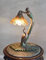 Tischlampe Jugendstil Frauenfigur Pfau Lampe Art Nouveau Leuchte IS265 Palazzo Exklusiv