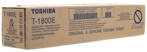 Toshiba Original 6AJ00000091 / T-1800 E, Premium Drucker-Kartusche, Schwarz, 22700 Seiten