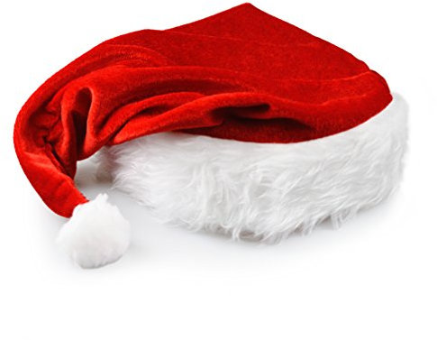 Ganzoo Nikolaus-Mütze mit Pelzrand, in rot – weiß, Weihnachtsmütze, Weihnachtsmann, Wintermütze, Mütze, Weihnachten, Winter, Xmas – Marke