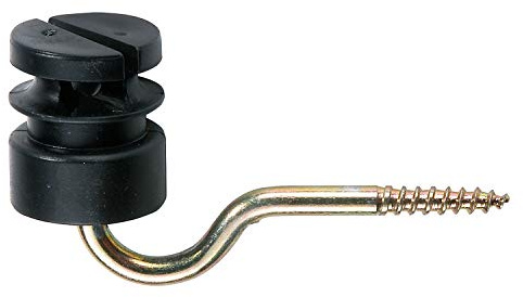 Schlitzisolator schwarz 5,3 mm Stütze