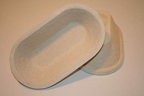 Gärkorb Brotform Holzschliff für 1 kg Brot, oval glatt 29,5x14x7 cm