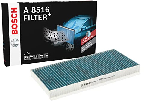 Bosch A8516 - Innenraumfilter Filter+ | Kompatibel mit: FORD FOCUS I, FOCUS I Stufenheck, FOCUS I Turnier, FOCUS II Stufenheck, TOURNEO CONNECT, TRANSIT CONNECT
