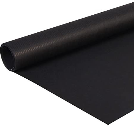 Clairefontaine 195729C Rolle (färbiges Kraftpapier, 10 x 0,7 m, 65 g, PEFC, ideal für Ihre Bastelprojekte) 1 Stück schwarz