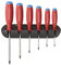 PB Swiss Tools Schraubendreher-Set 6-teilig TORX® SwissGrip mit Wandhalter, 100% Swiss Made, Unbegrenzte Garantie