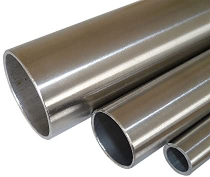 B&T Metall Edelstahl Rundrohr geschliffen, Ø 22,0 x 1,5 mm (3/4), Länge ca. 2,0m | Konstruktionsrohr K240 1.4301, längsnahtgeschweißt, Hohl-Profil