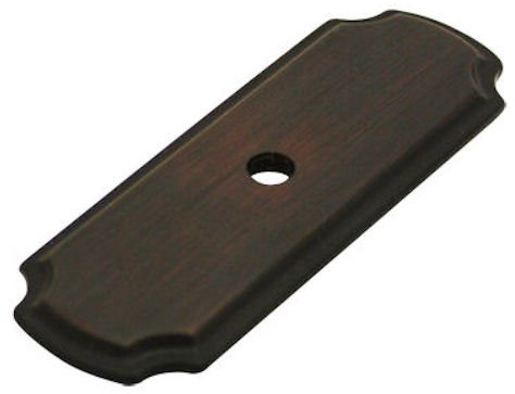 Cosmas B-112ORB Oil Rubbed Bronze Cabinet Hardware Knob Backplate/Back Plate - 10 Pack