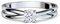 Amoonic 2 Stück Weißgold 333 KOSTENLOS Luxus-Weißgold 333 mit Zirkonia-Stein Weißgoldring Diamantring Golddiamant Eternity-Verlobungsring 2 Karat FF386WG333 ZIFA