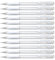 Pentel K118-LW Hybrid Gel Pastell Grip Tintenroller mit pigmentierter Tinte, 12-er Packung, weiß