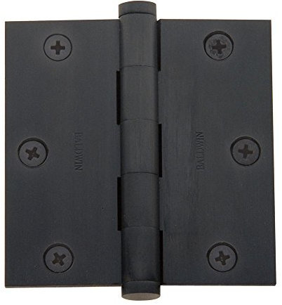 Baldwin 1035102I Square Mortise Hinge, Oil Rubbed Bronze