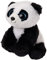 TY Baboo 41204 Panda mit Glitzeraugen, Weiß/schwarz, 15 cms high