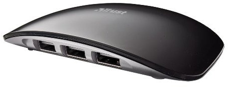 Trust Curve USB 2.0 Hub (4-Port) schwarz