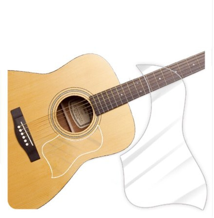 Healing shield Premium Acoustic Guitar Pickguard Pick Guard, Transparent Self-Adhesive, Scratch Resistant Protection Coating, Anti-Dust, Anti-Fingerprint, Made in South Korea, Clear Glossy, Style Type