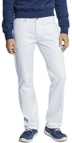 Oklahoma Jeans Herren Straight Leg Straight Jeans R140 R140 - WE - 34, Gr. W42/L34, Weiß (White 007)