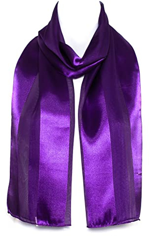 Hat To Socks Plain Chiffon Satin Scarf for Women | Premium Korean chiffon satin, lightweight sheer wrap, soft elegant shawl, all-season, ladies gift