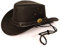 Unbekannt Echt Leder Cowboyhut Westernhut - Black Skipper (XL, Schwarz)