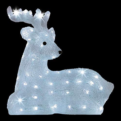 Kaemingk LED Rentier liegend ACR außen Weinachten Dekoration Deko Xmas