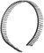 Peigne À Dents Métalliques Pour Femmes Bandeau Léger Et Élégant Métal Noir Pour Look Unique