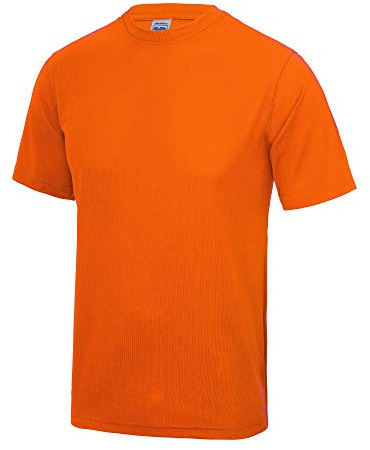 Just Cool Kids Unisex Sports T-Shirt (7-8) (Electric Orange)