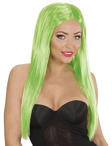 W WIDMANN MILANO Party Fashion 06761 - Perücke Glamour, grün, Every Night Party Fashion, Karneval, Mottoparty