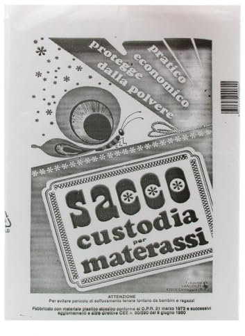 Sacco Custodia in Plastica Trasparente per Materasso Singolo, Protettivo e Robusto, Perfetto per Conservazione e Trasporto Sicuro