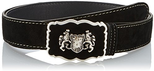Werner Trachten Unisex Gürtel Trachtengürtel, Gr. 90 cm, Schwarz (schwarz 03)