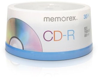 Memorex CD-R 80 Spindle – CD-RW Rohlinge (CD-R, 700 MB, 80 Min, CD-Box)