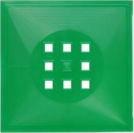 DEKAFORM Designer Regaltür als Facheinsatz ca. 33,6cm x 33,6cm * Grün (transparent)