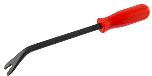 Neilsen CT2834 - Door Upholstery Clip Remover Drop Forged Heat Treated Steel Chrome Plated with Square Vinyl Handle for Removing Plastic Fasteners on Car Truck 4x4 Door Panels