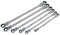 neilsen CT3037 Extra Long Flexi-Head Ratchet Spanner Set - Silver