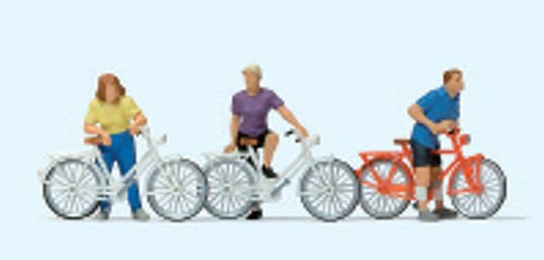 Preiser 10637, Stehende Radfahrer in H0 (1:87)